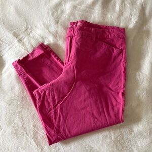 Old Navy Pink High Rise Pixie Pants